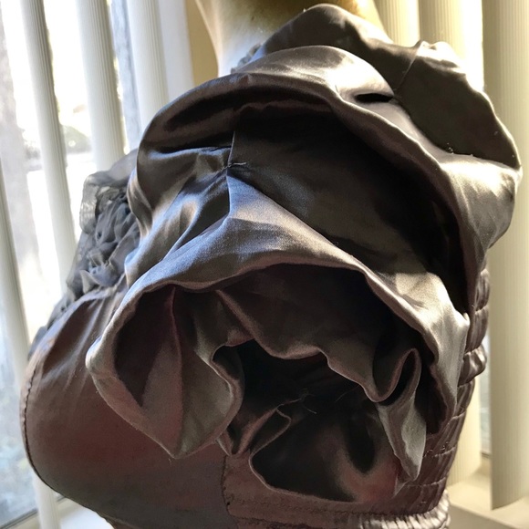 Uni Sleeve Silver ROSES Top Small - Picture 4 of 8